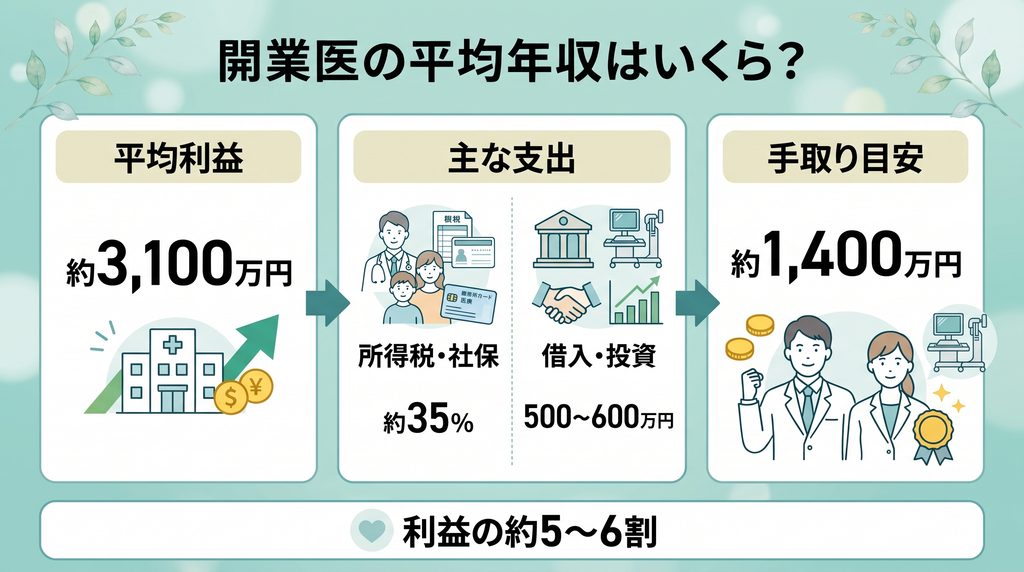 開業医の平均年収はいくら？